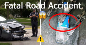 water bottles lead to road accident 1